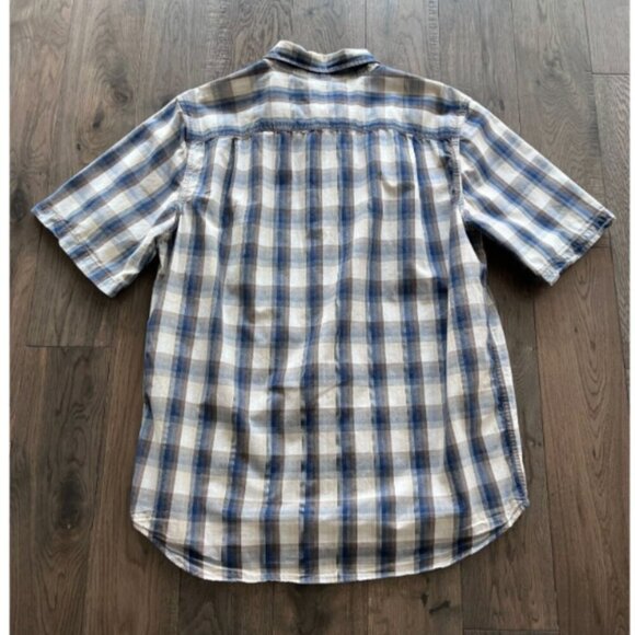 Carhartt Mens Relaxed Fit Plaid Button-Up Shirt Size L Blue 100% Cotton Workwear - Picture 3 of 6